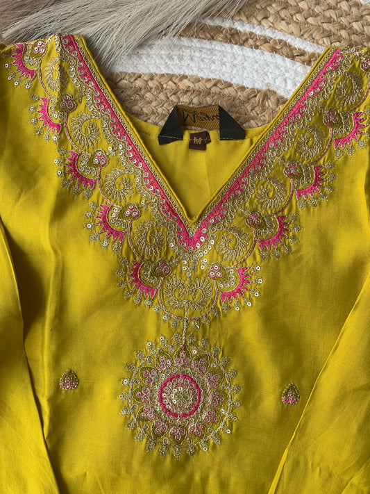 Silk Suit Yellow