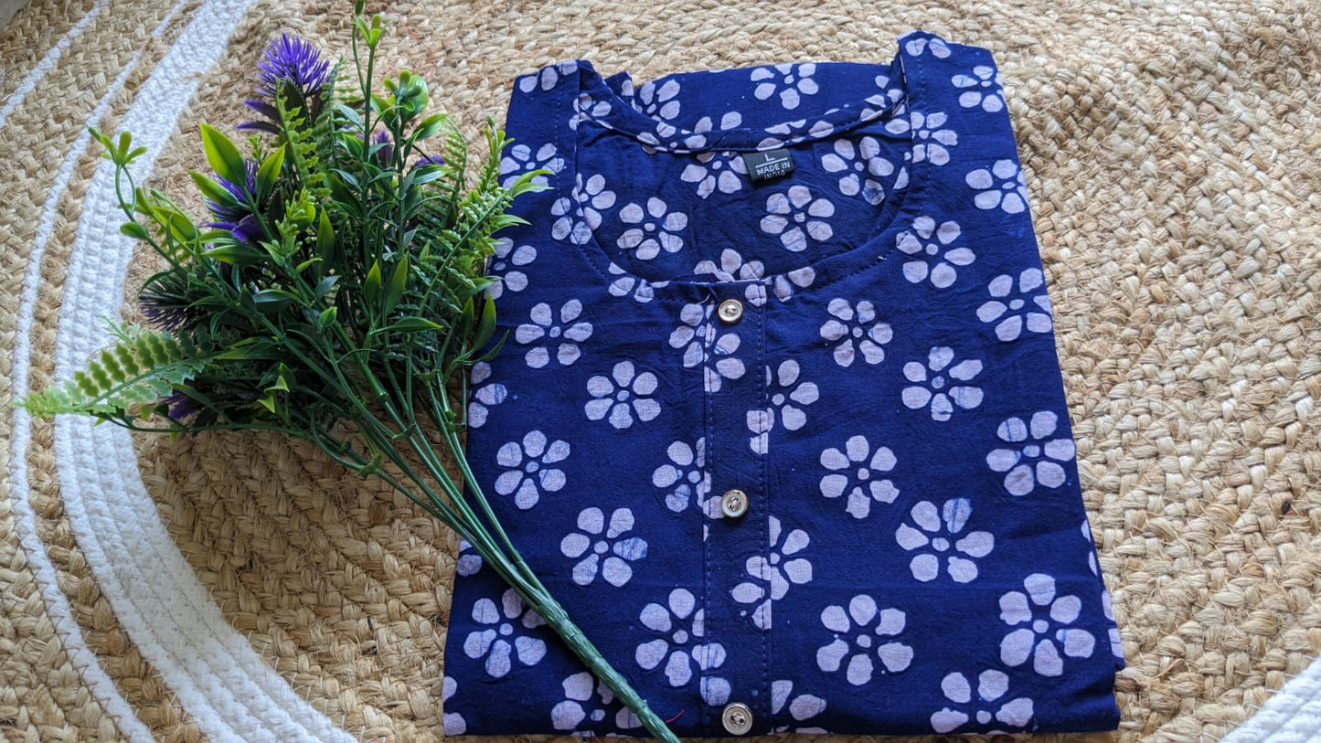 Pure Cotton Kurti in Batik Print