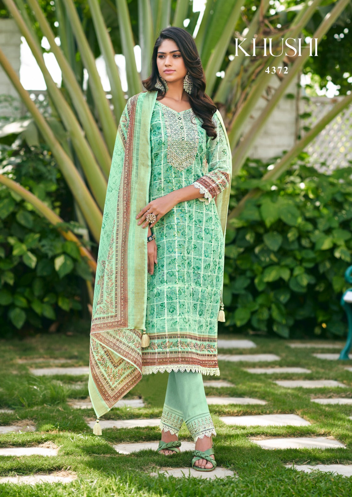 Pure Cotton Suit with Digital Work