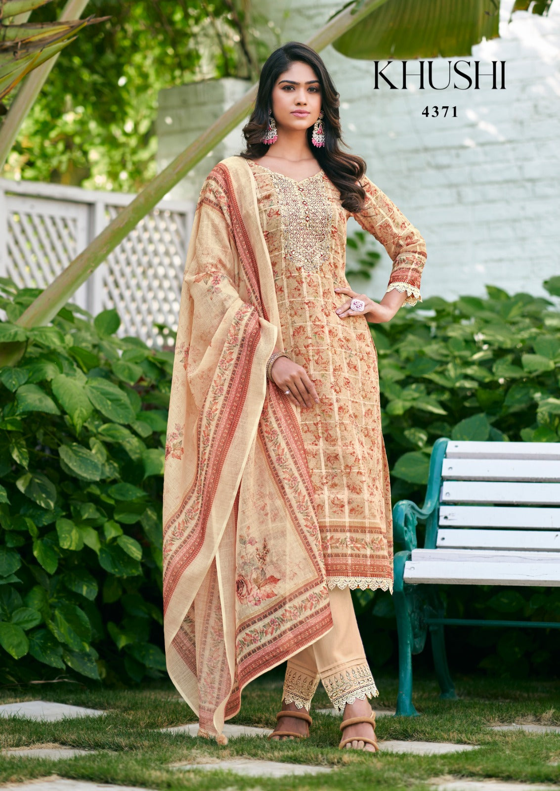 Pure Cotton Suit with Digital Work