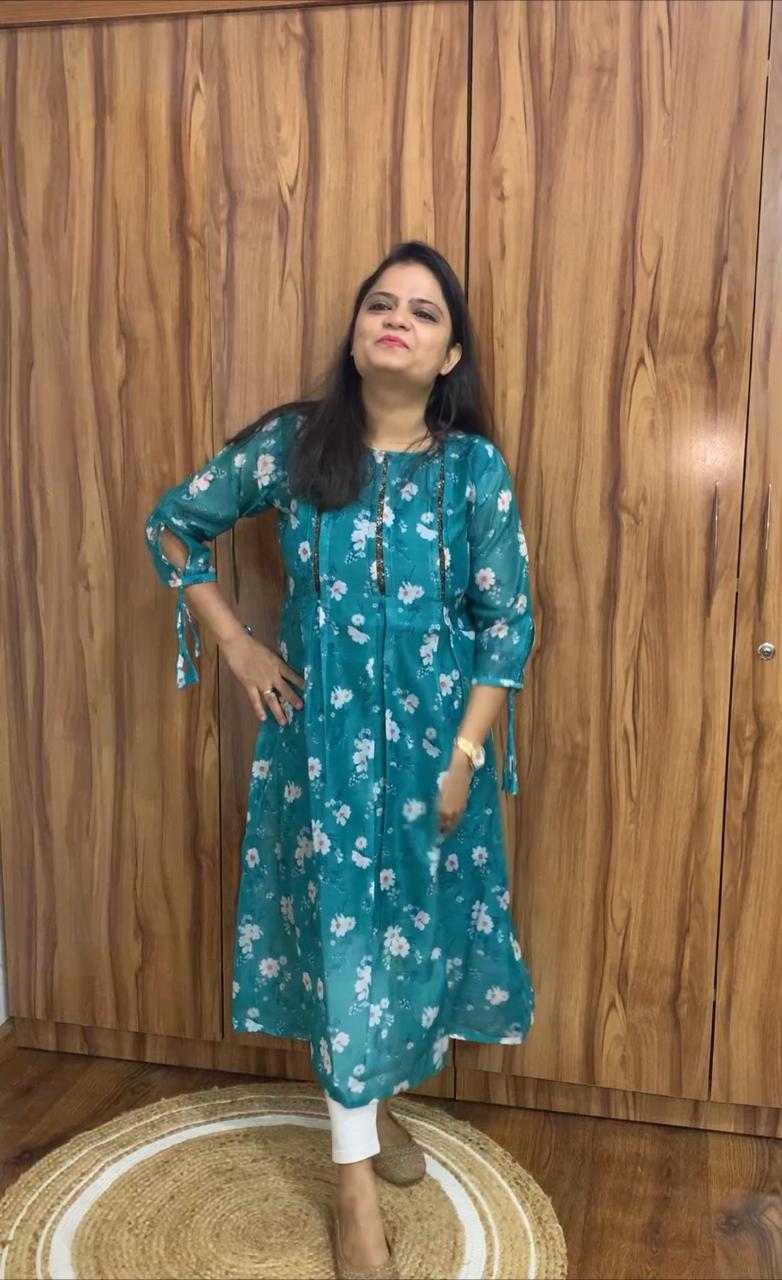 Organza kurti