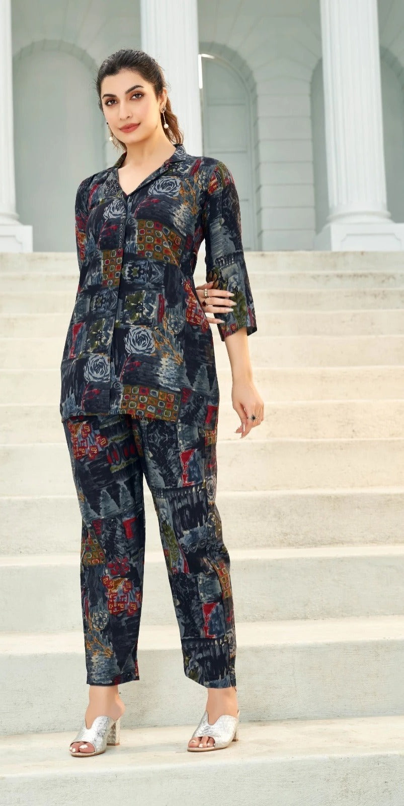 Co Ord Set in Muslin Fabric