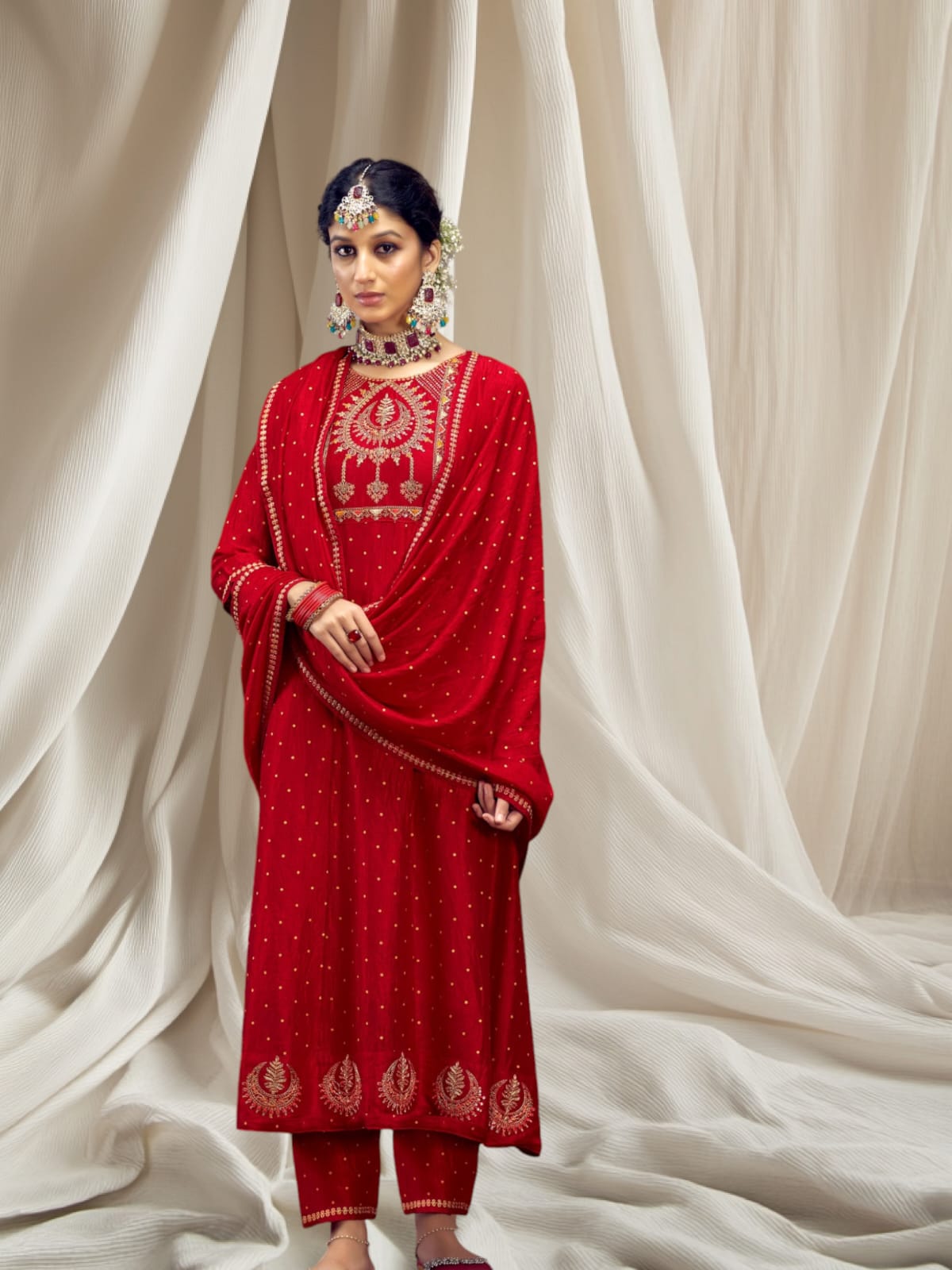 Anarkali Suit Red