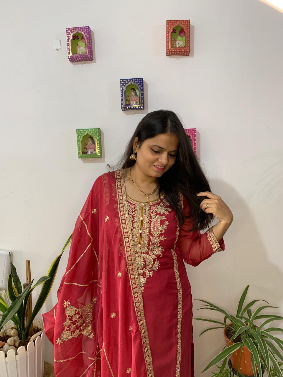 Organza Embroidered Ready Made Collection