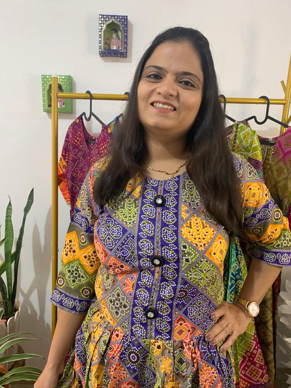 Pure cotton Bandhani Kurti