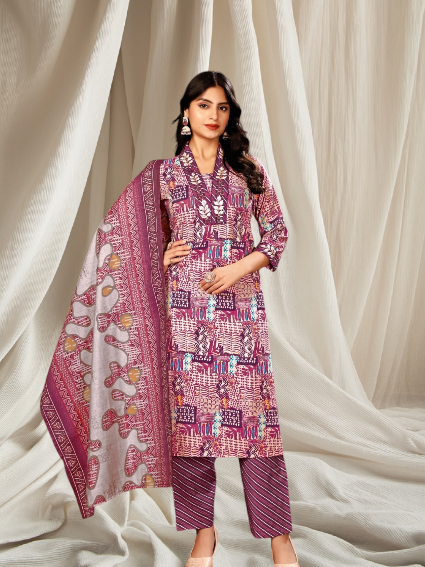 Chanderi Suit