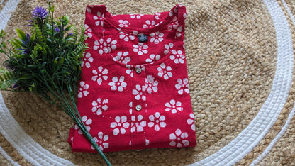 Pure Cotton Kurti in Batik Print