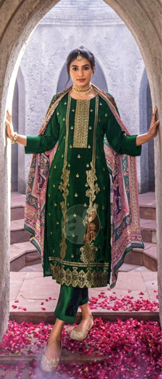 PURE NATURAL CREPE WITH HEAVY JACQUARD