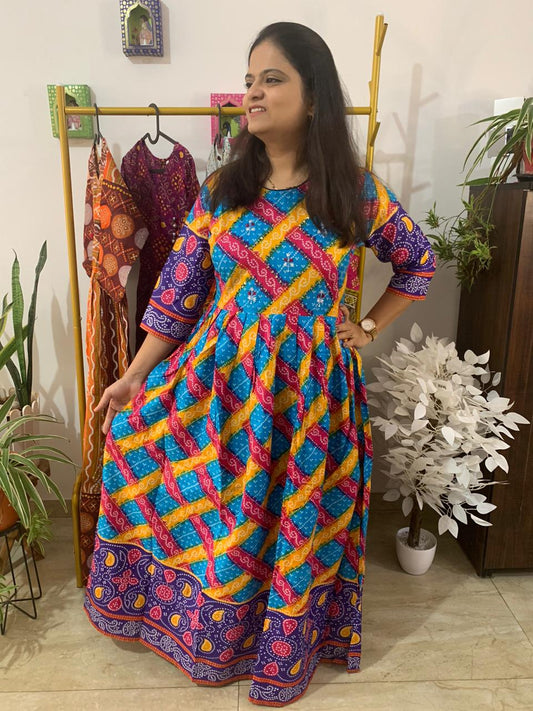 Pure cotton Bandhani Kurti