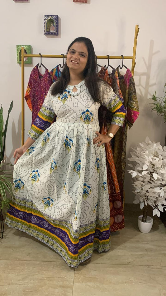 Pure cotton Bandhani Kurti